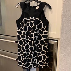Milly animal print wool dress
